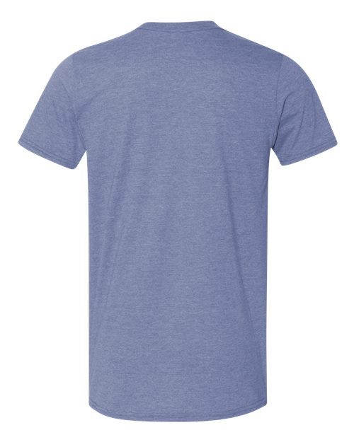 Unisex Softstyle® T-Shirt - Heather Indigo Back