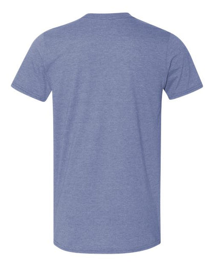 Unisex Softstyle® T-Shirt - Heather Indigo Back
