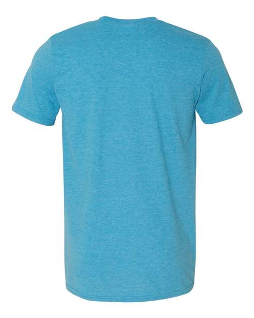 Unisex Softstyle® T-Shirt - Heather Sapphire Back