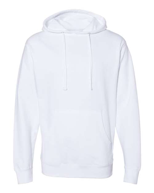 Independent Trading Co. Unisex Midweight Hooded Sweatshirt - White Front