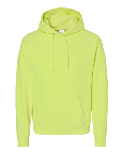 Hanes Unisex EcoSmart® Hooded Sweatshirt - Safety Green Front