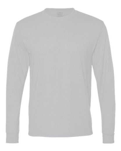 JERZEES Unisex Dri-Power® Performance Long Sleeve T-Shirt - Silver Front