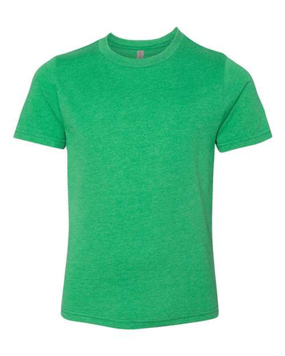 Next Level Youth CVC Tee - Kelly Green Front