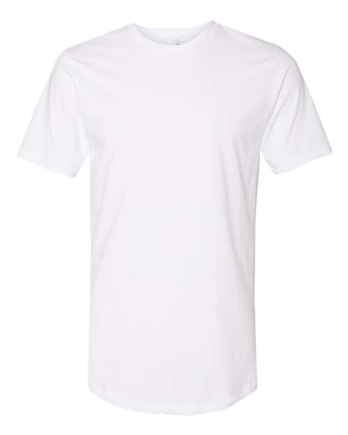 Next Level Unisex Cotton Long Body Tee - White Front