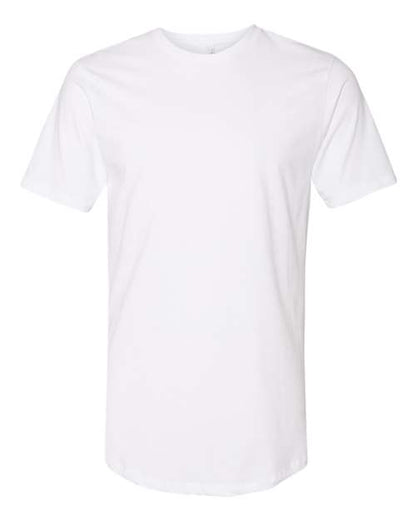 Next Level Unisex Cotton Long Body Tee - White Front