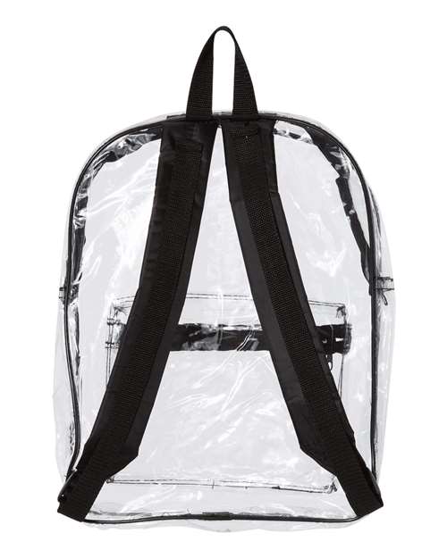 Liberty Bags Clear PVC Backpack - Back