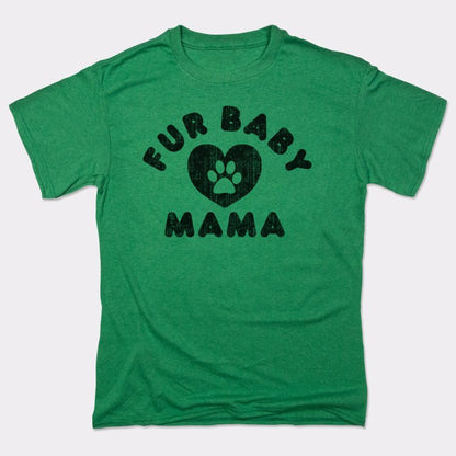 Fur Baby Mama with Paw Print Heart