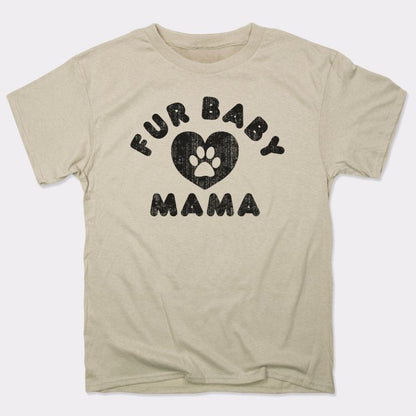 Fur Baby Mama with Paw Print Heart