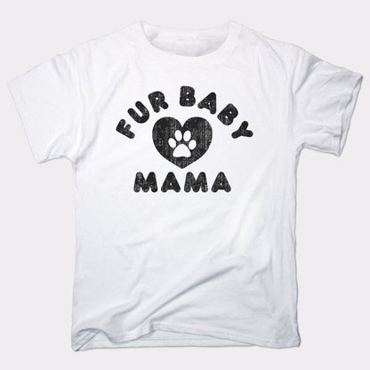 Fur Baby Mama with Paw Print Heart