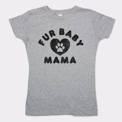 Fur Baby Mama with Paw Print Heart