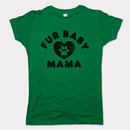Fur Baby Mama with Paw Print Heart