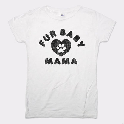 Fur Baby Mama with Paw Print Heart