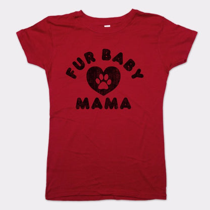 Fur Baby Mama with Paw Print Heart
