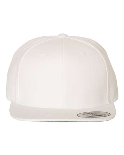YP Classics Premium Flat Bill Snapback Cap - White Front