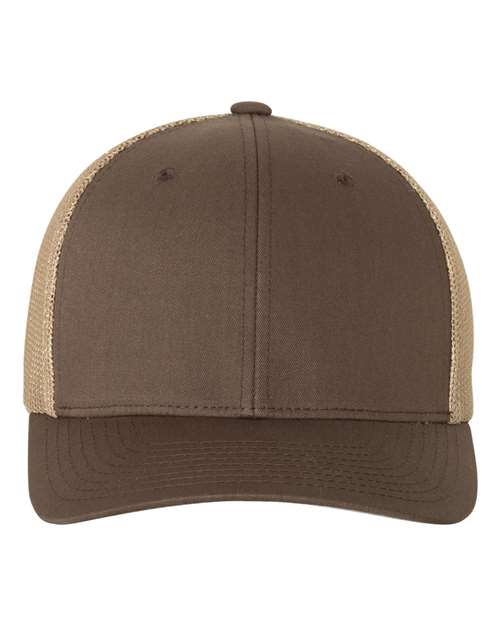 Flexfit Trucker Cap - Brown/ Khaki Front