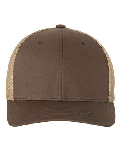 Flexfit Trucker Cap - Brown/ Khaki Front