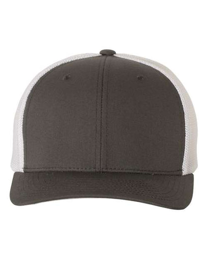 Flexfit Trucker Cap - Charcoal/ White Front