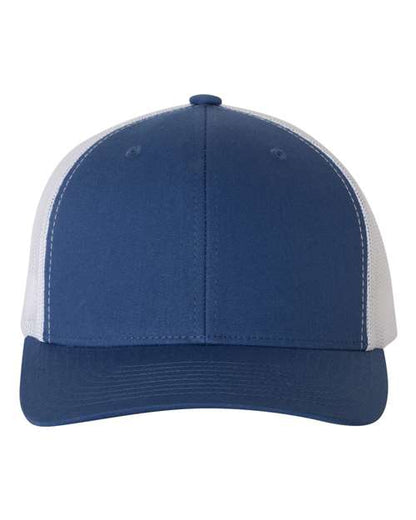 YP Classics Retro Trucker Cap - Royal/ White Front