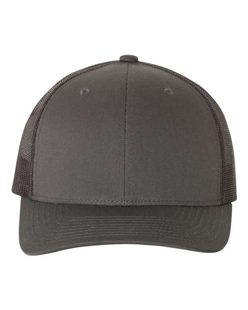 YP Classics Retro Trucker Cap - Charcoal Front