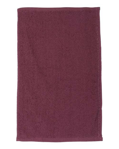 Q-Tees Budget Rally Towel - Maroon Front