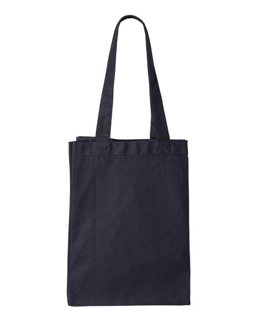 Q-Tees 12L Gussetted Shopping Bag - Navy Front
