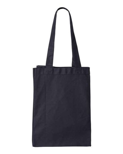 Q-Tees 12L Gussetted Shopping Bag - Navy Front