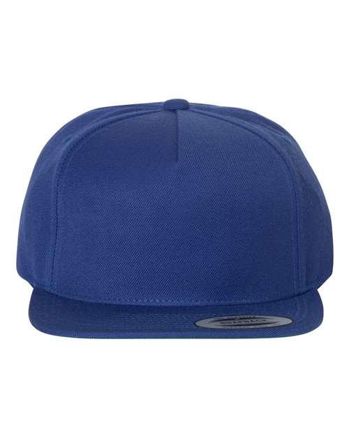 YP Classics Premium Five-Panel Snapback Cap - Royal Front
