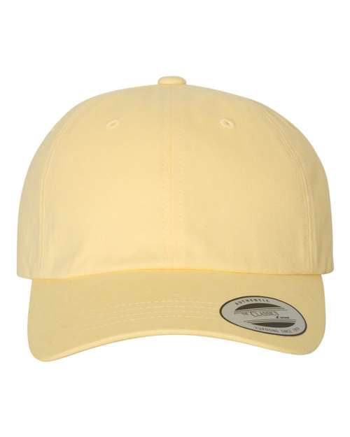 YP Classics Peached Cotton Twill Dad Hat - Yellow Front