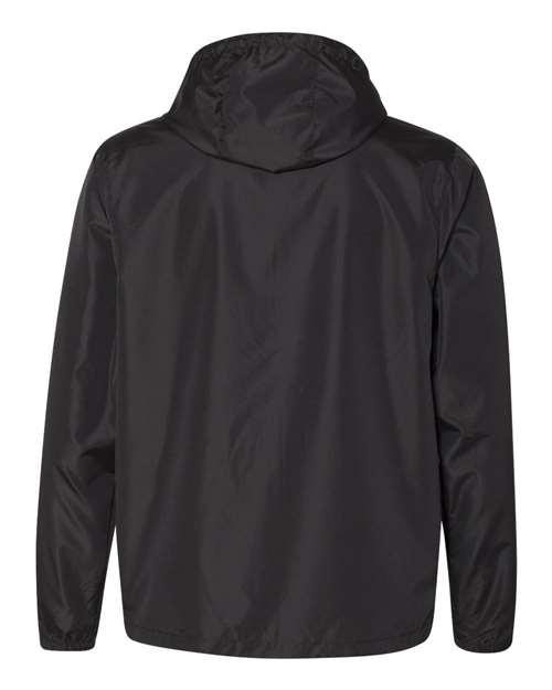 Independent Trading Co. Men's Lightweight Windbreaker Full-Zip Jacket - Back