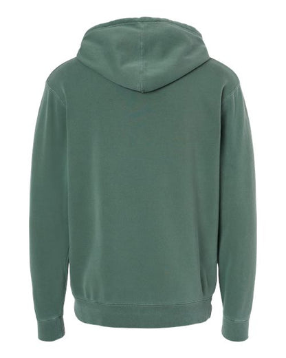 Independent Trading Co. Unisex Midweight Pigment-Dyed Hooded Sweatshirt - Back
