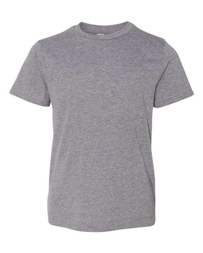 LAT Youth Fine Jersey Tee - Granite Heather Front