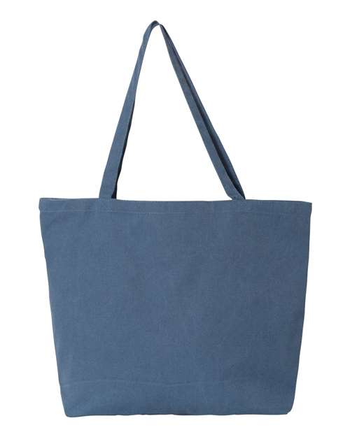Liberty Bags Seaside Pigment-Dyed Large Tote - Blue Jean Front