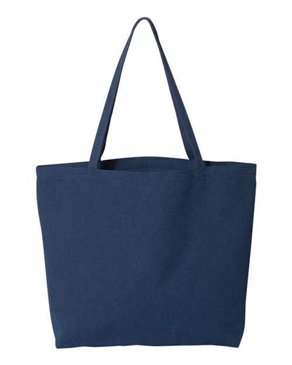 Liberty Bags Seaside Pigment-Dyed Large Tote - Washed Navy Front