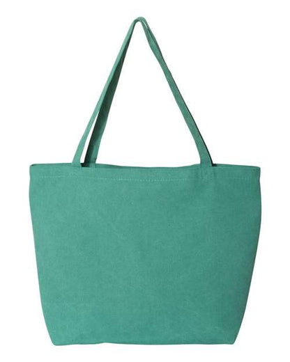 Liberty Bags Seaside Pigment-Dyed Large Tote - Seafoam Green Front