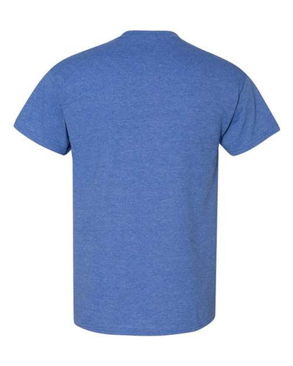 Unisex DryBlend® T-Shirt - Heather Deep Royal Back