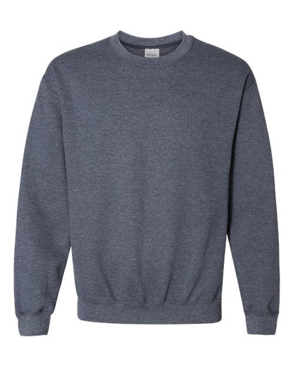 Gildan Unisex Heavy Blend™ Crewneck Sweatshirt - Heather Dark Navy Front