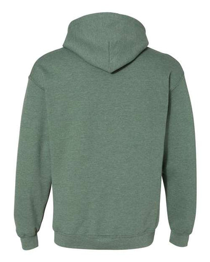 Unisex Heavy Blend™ Hooded Sweatshirt - Heather Dark Green Back