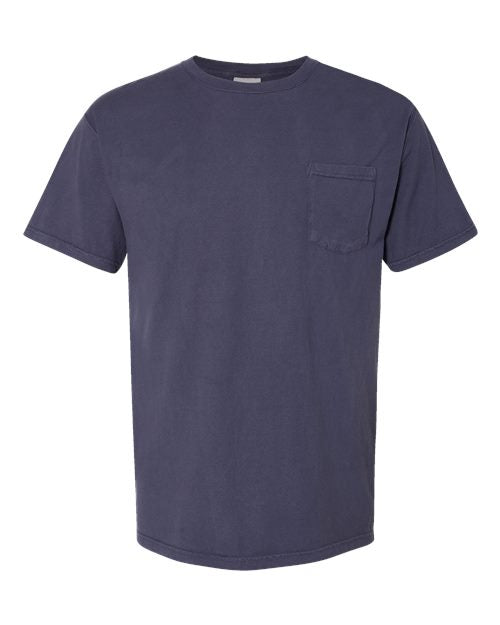 ComfortWash by Hanes Unisex Garment-Dyed Pocket T-Shirt - Anchor Slate Front