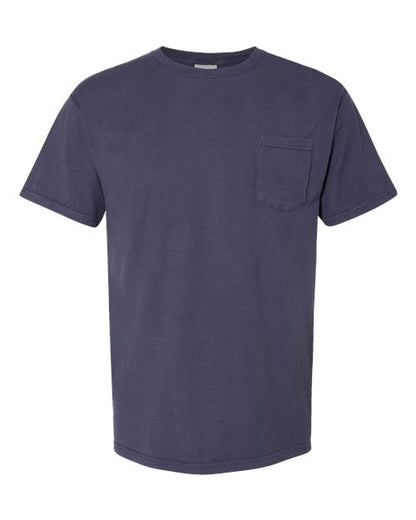 ComfortWash by Hanes Unisex Garment-Dyed Pocket T-Shirt - Anchor Slate Front