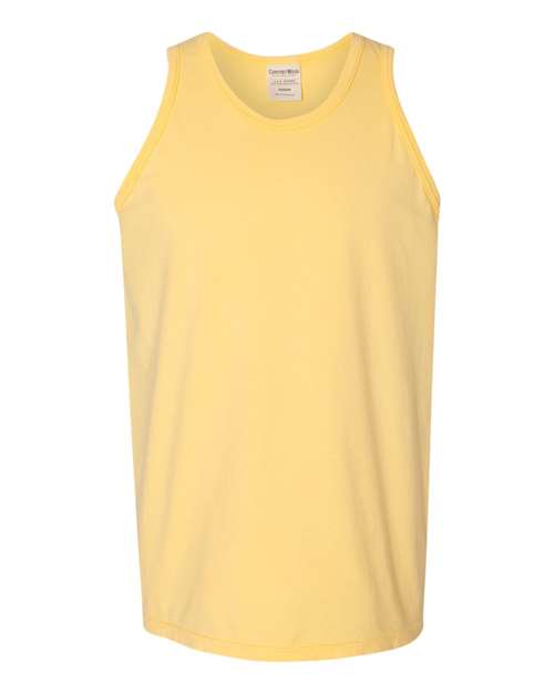 ComfortWash by Hanes Unisex Garment-Dyed Unisex Tank Top - Summer Squash Yellow Front