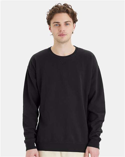 ComfortWash by Hanes Unisex Garment-Dyed Crewneck Sweatshirt - Model Front