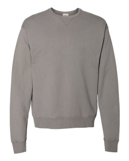 ComfortWash by Hanes Unisex Garment-Dyed Crewneck Sweatshirt - Concrete Grey Front