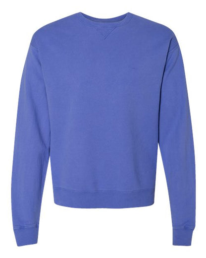 ComfortWash by Hanes Unisex Garment-Dyed Crewneck Sweatshirt - Deep Forte Blue Front