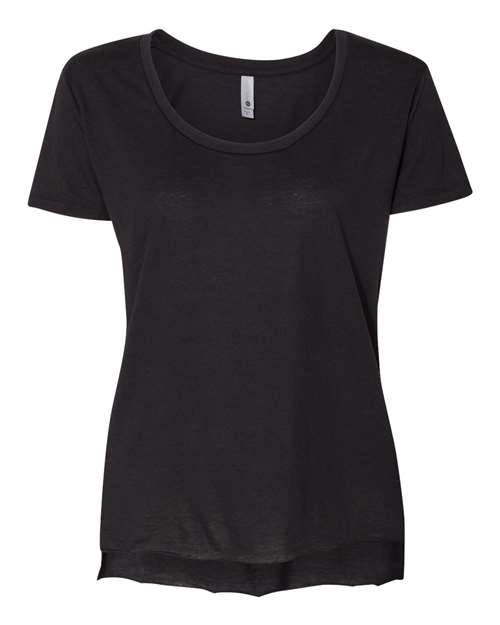Next Level Women's Festival Scoop Neck Tee - Black Front