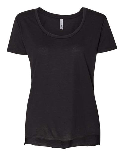 Next Level Women's Festival Scoop Neck Tee - Black Front