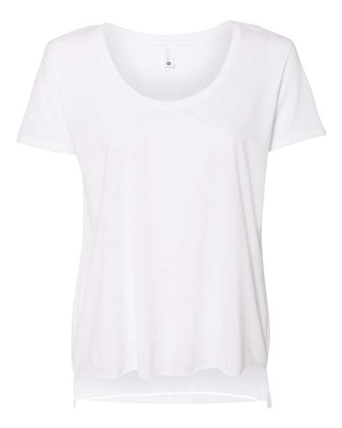 Next Level Women's Festival Scoop Neck Tee - White Front