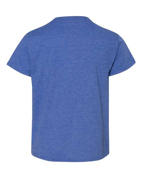 Youth DryBlend® T-Shirt - Heather Deep Royal Back