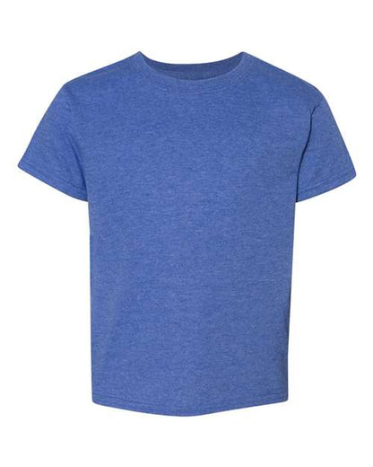 Youth DryBlend® T-Shirt - Heather Deep Royal Front