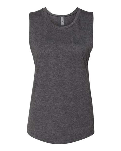 Next Level Women’s Festival Muscle Tank - Charcoal Front