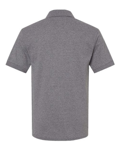 Unisex DryBlend® Polo - Graphite Heather Back